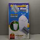 30 Gallon Disposable Pop-Up Trash Cans (3-Pack) with Fitted Bags  Foldable Garbage & Recycling Bins for Parties, Events & Kitchen (White, 30" H x 14" W x 17" D)