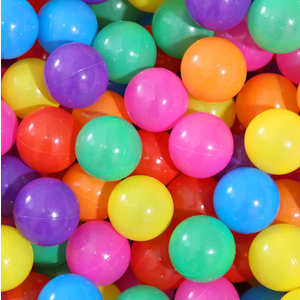 PlayMaty Colorful Ball Pit Balls - Phthalate Free BPA Free Plastic Ocean Balls for Kids Swim Pit Fun Toys 100 Pieces for Toddlers and Baby Playhouse Play Tent Playpen Pool