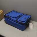 U.S. Traveler Rio Lightweight Softside Rolling Carry-on Suitcase, 2-Wheel Set, Royal Blue