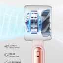 Portable Handheld Turbo Fan - 5 Gear High Speed 4000mAh Rechargeable Mini Personal Hand Fan Blow Cold Air, Battery Operated Travel Essentials, Beach Vacation, Gifts for Women, Men (Pink)