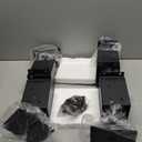 4 Pcs 4"x4" Fence Post Anchor,Inner Size 3.6"x3.6" Heavy Duty Fence Post Anchor Ground Spike 22" with Black Powder-Coated Outdoor Support Deck,Fence,Porch,Railing,Mailbox..