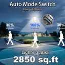 loyoele 9000W Solar Street Lights Outdoor 240000LM, Commercial Parking Lot Light 7000K, Solar Flood Outdoor Lights IP67 Waterproof with Motion Sensor for Road,Garden, Basketball Courts - 3 Pack, 9600