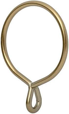 Ivilon Drapery Eyelet Curtain Rings - 2.3" Ring for Curtain Hook Pins, Set of 14 - Warm Gold