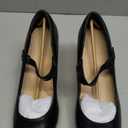 DREAM PAIRS Women's Pumps Close Toe Classic High Heels Round Toe Comfortable Low Platform Mary Jane Dress Shoes, Size: 9.5