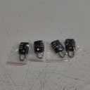 TSA Luggage Locks (4Pack) - 3 Digit Combination Padlocks - Approved Travel Lock for Suitcases & Baggage (Black)