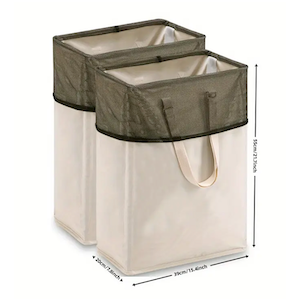 Collapsible Laundry Basket Tall Laundry Hamper Bag for Daily Use Storage Supply