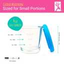 Elk and Friends 4oz Borosilicate Glass Baby Food Storage Jars with Silicone Lid | Strong Glass | Set of 12 | Microwave, Oven & Dishwasher Safe | Infant and Babies (Blush/Peach/Lemon/Ivory/Sage/Misty Blue (12-pk))