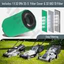 AMTHKNO 32 096 33-S Filter Cover & 32 083 13 Filter Compatible with Kohler Lawn Mower Models, 32 083 13 for Kohler KT735-745 PRO, EKT740-EKT750 Replace 32-083-13-S, 3208313-S, 32-083-14-S, 3208314-S