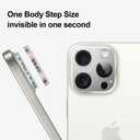 2 x for iPhone 14/15/16 Pro & Pro Max Camera Lens Protector [2 Pack], Tempered Glass with Metal Alloy Frame, for iphone 16 pro max lens protector, HD Clear Photography, White