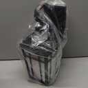 Outdoor Wall Lights 14 Inch Exterior Waterproof Lighting Fixtures Aluminum Material and Water Ripple Glass E26 Socket Black Outdoor Lights for House Garages