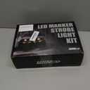 WINECO 8PCS LED Strobe Lights 12V Sync Feature Amber White 12LED Emergency Hazard Warning Lights with Strobe Controller for Trucks Vehicles ATV RV Cars Van