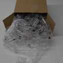 Tessco 100 Pcs Mini Liquor Bottles Plastic Mini Salad Dressing Bottle Christmas Small Shooter Alcohol Holders with Cap Hot Sauce(1.7 Oz, Black)