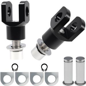 Motorcycle Foot Pegs Mount Supports Footrest Mounting Clevis Hardware Kit for Softail FXST Low Rider Sport Glide Dyna FXR FX(black)