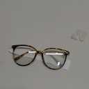 Gaoye Blue Light Blocking Glasses - Trending Round TR90 Frames, Metal Arms, UV400 Protection - Matching Soft Case (*1-tea Leopard/Transparent Lens)