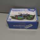 Magnetic Tiles Road Set with Pullback Car & Magnet Ship,Traffic Themed Magnetic Building Tiles Set with Traffic Light,STEM Magnet Tile for Kids Ages 3-5 4-8 5-7,Preschool Educational Kids Toys Gifts