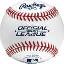 Rawlings | Official League Baseballs | Competition Grade | ROLB1 | Youth/14U | Game/Practice Use | 12 Count