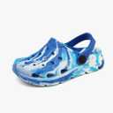 Cubufly Toddler Kids Clogs Garden Shoes for Boys Girls Marbled Tie Dye Water Shoes Slip on Sandals, size 10