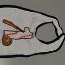 Inktastic Baseball First Birthday- 1 Year Old Baby Bib