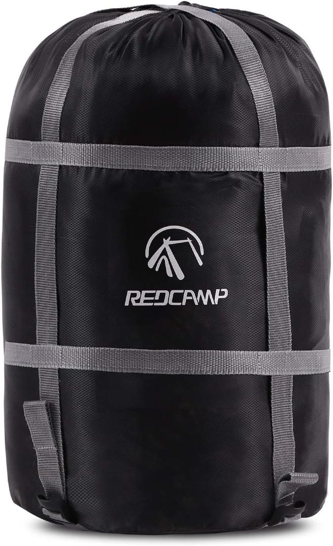 REDCAMP Sleeping Bag Stuff Sack, Black M, L, XL and XXL Compression Sack, Great for Backpacking and Camping