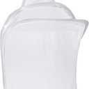 Mozeat Lens Space-Saving Hanging Laundry Hamper, White, Polyester, Portable, Hangable, Foldable