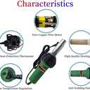 110V Hot Air Gun Welding Torch 1600W Heat Gun Plastic Welder Roofing Welder Kits PVC Welding Machine