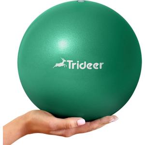 Trideer Exercise Balls Physical Therapy, 9 Inch Pilates Ball Between Knees for Physical Therapy, Mini Exercise Ball - Yoga Ball, Small Workout Balls for Core Strength and Back Support (Green)