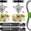 q&p Deck Rebuild Kit LTX1045 LTX1046 LTX1046V Includes(2) Spindle 618-04865 918-04865A (2) Idler 753-08171 756-04129B 756-04129C (1) Belt754-04219 954-04219 (2) Blade 742-04244 742-04290