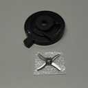 NC500 Outer Bowl Lid with Paddle for Ninja Ice Cream Maker, Reusable Creami Lid Replacement with Blade, Creami Replacement Parts Compatible with NC500/NC501 Series, Dishwasher Safe, Perfect Fit