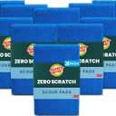 Scotch-Brite Zero Scratch Scouring Pad, Effective + Gentle Dish Scrubber for Household Cleaning, 20 Scrub Pads for Dishes, Nonstick Pots and Pans, Glass, Tubs, Showers, Reusable & Durable