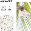 3 x Premium Designer Paper Napkins, 3-Ply 6.5 x 6.5-inches Fold Disposable Decorative Lunch Dinner Napkin (01-1.Fresh Bouquet Floral 20-Count, 6.5"x6.5",Luncheon Size)