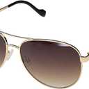 Jessica Simpson Women's Metal Aviator Pilot Sunglasses