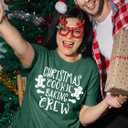 Christmas Cookie Baking Crew Shirts Women: Merry Christmas Printed T Shirt Casual Xmas Holiday Tee Tops (L)