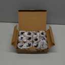 Homemory 12 Pcs Glass Votive Candle Holders, Amber Tealight Candle Holder, Vintage Candle Holders Bulk for Table Centerpieces, Christmas, Baby Shower, Birthday, Wedding, Party