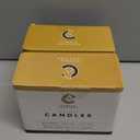 Candle Charisma 50 Yellow Spell Candles - 4" Unscented Paraffin Chime Candles, Smokeless & Dripless, Colored Candles, Long Burn Time 1/2 Inch Taper Candles for Rituals, Witchcraft and Parties
