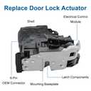 Rear Right Side Door Latch Lock Actuator Compatible with Chevy Cruze Colorado Blazer Equinox Malibu Camaro GMC Canyon Yukon Sierra Cadillac Escalade Escalade XTS ATS Buick Regal 2013-2023