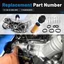 11428583895 Aluminium Engine Oil Cooler Filter Housing Assembly Compatible with 2016-2021 BMW 340i 440i 540d 540i 640i 740i M240i X3 X4 3.0L Replace# 11428511391
