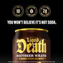 Liquid Death Soda-Flavored Sparkling Water - Rootbeer Wrath, Less Sugar*, Huge Flavor, No Caffeine, No Artificial Sweeteners, 12 Fl Oz (Pack of 12) (EXP 06/29/27)