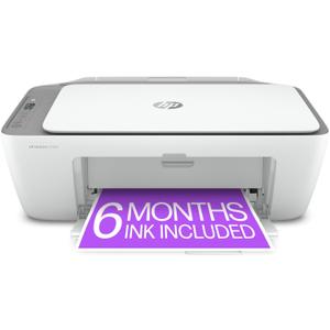 HP DeskJet 2755e Wireless Color inkjet-printer, Print, scan, copy, Easy setup, Mobile printing, Best-for home, 6 months of Instant Ink included, white (Packaging May Vary) 6 Months of Ink with HP+