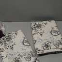 Linen Floral Fabric by The Yard - Upholstery Fabric by The Yard Sewing Quilting Fabric 62 Inch Width for Chairs Sofas Tablecloth Curtains Reupholstery DIY - 3 Yard (Farmhouse Peony)