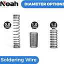 Noah Tin Lead Rosin Core Solder Wire for Soldering, Content 2.0% Solder flux Sn60-Pd40 (0.8mm, 100g)