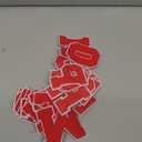 DAHI SHOP 26 pcs - Red - Iron On Chenille Letter Patches - Letterman Patches - Large 3.2" H x 2.4" W Embroidery Letter Patches - Adhesive Iron On Patches for Clothing - Red Varsity Letter Patches