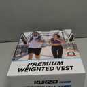 KUKZO Weighted Vest Woman, 6 LB Womens Weight Vest for Walking, Strength Training Body Plus Weight Vests for Female Men, Reflective Stripe Fitness Vest for Workout Running Jogging