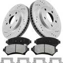 Anpulsero Front Brakes and Rotors Kit Vented Compatible with Select Buick, Chevrolet,Oldsmobile and Pontiac Models,LeSabre,Century,Grand Prix,Montana,Regal,Venture,Bonneville,Silhouette,10.9in(278mm)