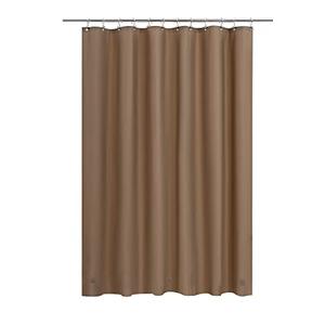 Barossa Design Brown Shower Curtain Liner - Premium PEVA, BPA & PVC Free, No Chemical Smell, Lightweight Standard Size Shower Curtain with 3 Magnets, Metal Grommets - Brown, 72x72 