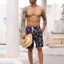 Goodstoworld Mens Swim Trunks with Compression Liner 9'' Inseam Quick Dry Swimsuit Shorts M-3XL (XX-Large)