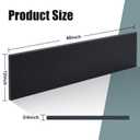 Frienda Black Hdpe Plastic Sheet 3/4" Thick, Size 12" x 48", Hdpe Sheet Board, Starboard Board, High Density Polyethylene Solid Plastic Block for DIY Projects for Machining Home Crafts