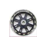 KUMGROT Training Wheels Bicycle, Multicolored Flash Mute Bikes Replacement Training Wheels for 12 14 16 18 20 Inch Bikes (1 Pair Black)