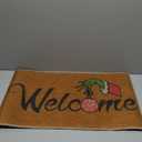 1Pcs Christmas Kitchen Mat Green Bathroom Rug, Non Slip Washable Rugs Xmas Door Mat Floor Mats for Bedroom Laundry Holiday Home Decor 28 x16 Inch (Brown1)