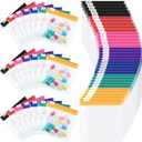 Sherr 35 Pcs Pill Pouch Bags Zippered Pill Pouch Set Reusable Translucent Medicine Organizer Self Sealing Medicine Organizer Travel Plastic Bags with Slide Lock for Storage(Classic,Classic Colors)