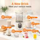 Beyn 10-in-1 Automatic Nut Milk Maker Machine, 60oz Large Capacity with Blades & Self-Cleaning. for Homemade Almond, Soy, Oat Milk, Milkshake (Cream)
